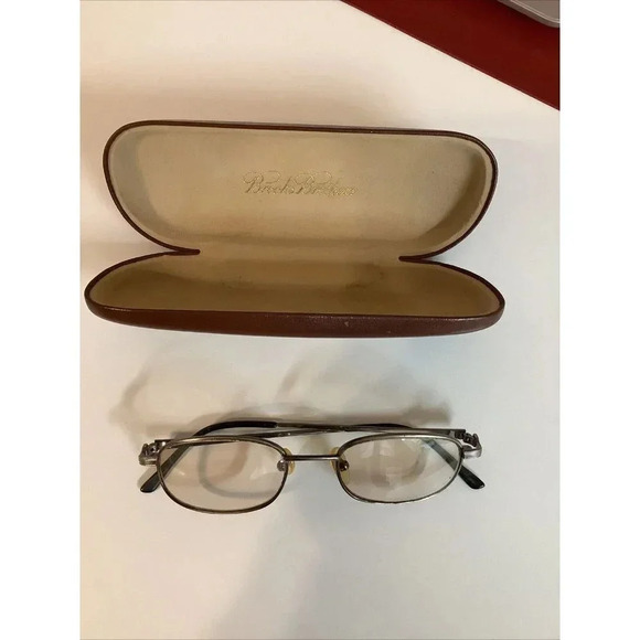 Brooks Brothers Men's Reading Eyeglasses With Metal Frame With Hard Shell Case. - Picture 1 of 7